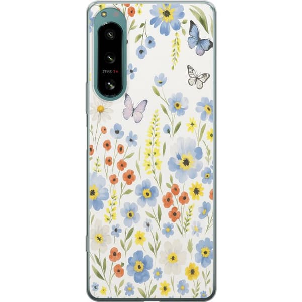 Sony Xperia 5 IV Gjennomsiktig deksel Sommerblomster