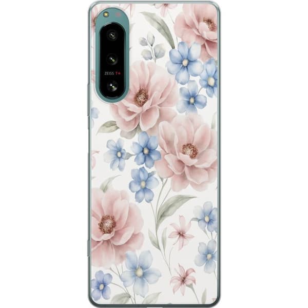 Sony Xperia 5 IV Läpinäkyvä kuori Romanttiset kukat