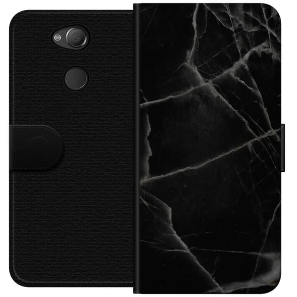 Sony Xperia XA2 Lommeboketui Svart marmor