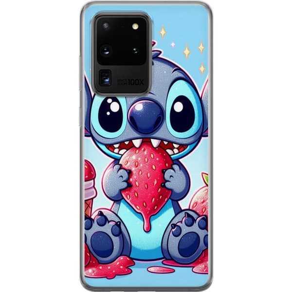 Samsung Galaxy S20 Ultra Gjennomsiktig deksel Strawberry Stitch