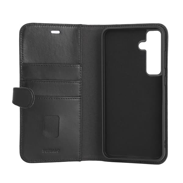 Buffalo Samsung Galaxy S24 FE Fodral 2in1 Äkta Läder Svart
