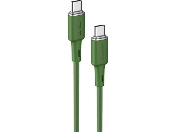 Acefast 60W USB-C Till USB-C 1.2m Grön