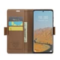 Miniatyrbild 3 av 6: CASEME Redmi Note 14 Pro/Pro Plus 5G Fodral RFID Läder Brun