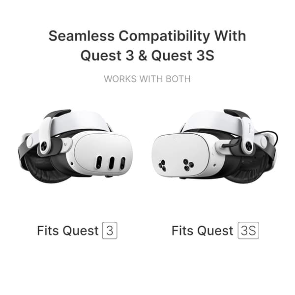 BOBOVR Meta Quest 3S/3 Huvudband Inkl. 5200 mAh Batteripaket