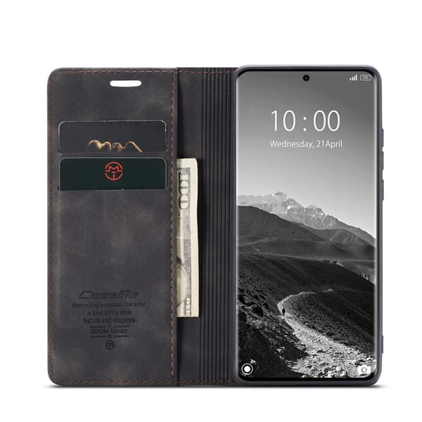 CASEME Redmi Note 14 Pro/Pro Plus 5G Fodral Flip Retro Läder