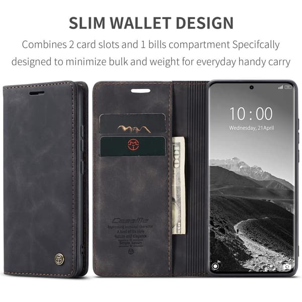 CASEME Redmi Note 14 Pro/Pro Plus 5G Fodral Flip Retro Läder