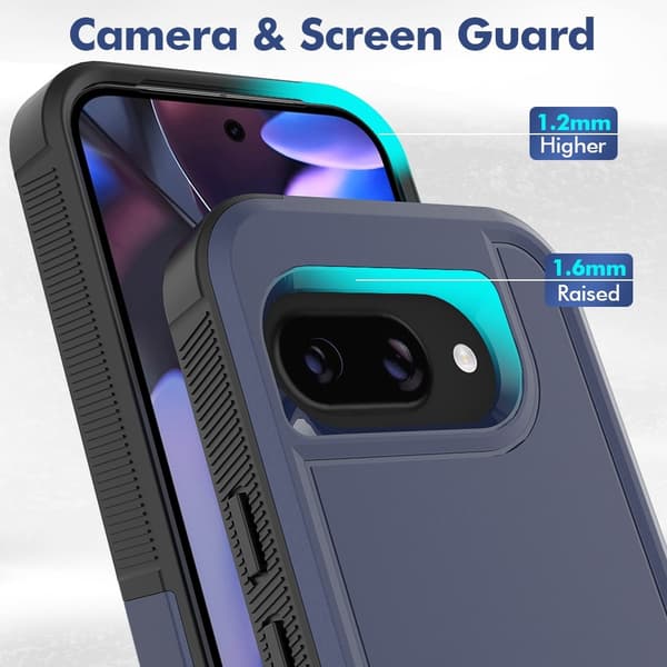 Google Pixel 9a Skal Extreme Shockproof Hybrid Blå