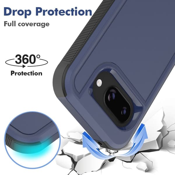 Google Pixel 9a Skal Extreme Shockproof Hybrid Blå