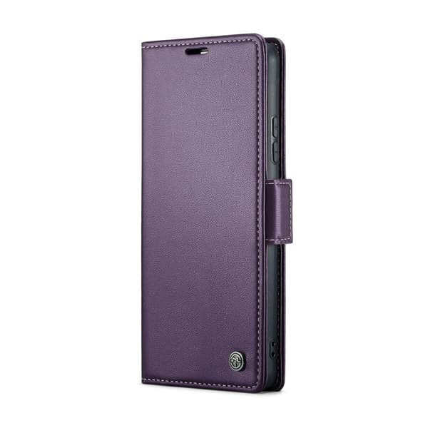 CASEME Xiaomi Redmi Note 14 5G Fodral RFID Läder Lila