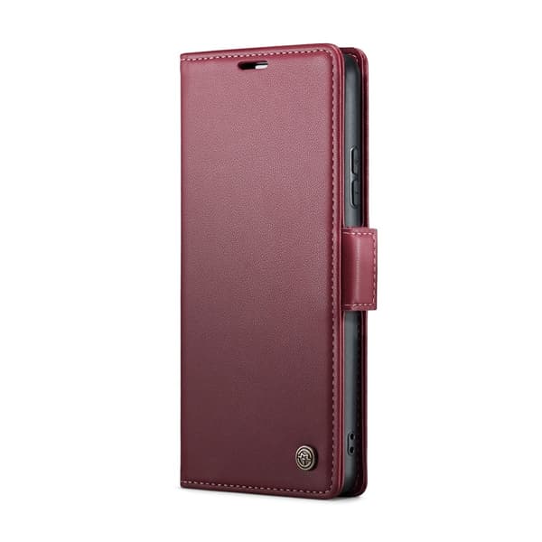 CASEME Redmi Note 14 Pro/Pro Plus 5G Fodral RFID Läder Röd