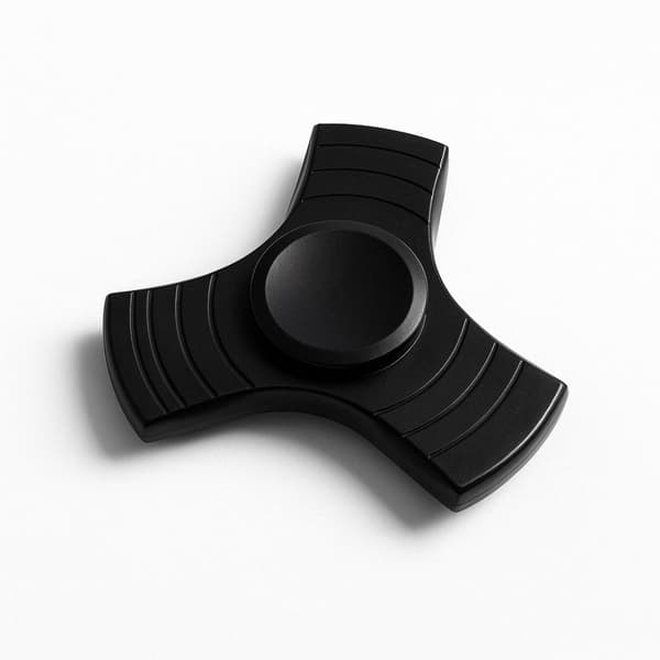 Fidget Spinner Trio Metall - Svart