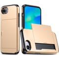 Miniatyrbild 1 av 6: iPhone 16e Skal Hybrid Med Kortfack Guld