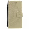 Miniatyrbild 6 av 6: iPhone 16e Fodral Mandala Läder Guld