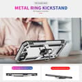 Miniatyrbild 3 av 6: iPhone 16e Skal Shockproof Hybrid Ring Silver