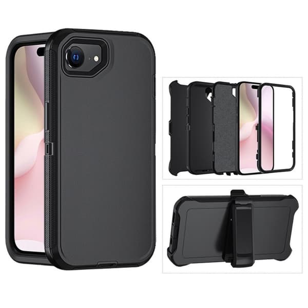 iPhone 16e Skal Extreme Shockproof Hybrid Svart / Grå