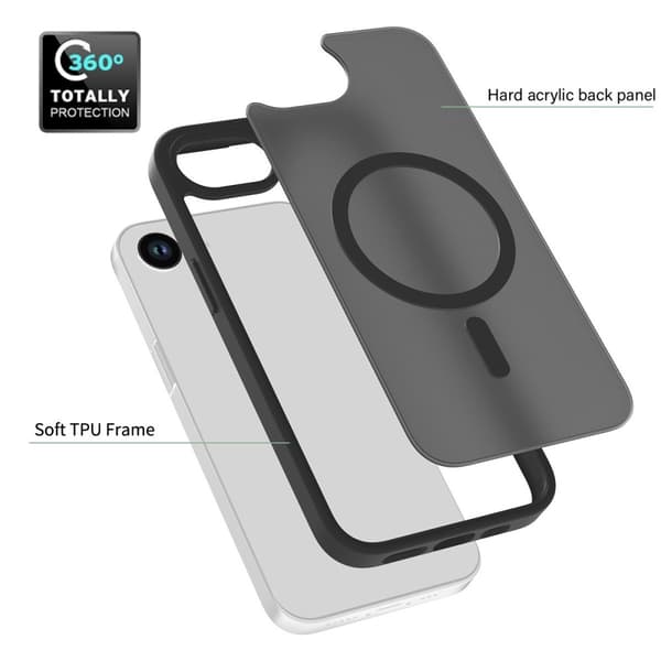iPhone 16e Skal MagSafe Skin Touch Blå