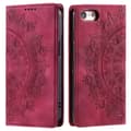 Miniatyrbild 1 av 6: iPhone 16e Fodral Flip Mandala Läder Rosa