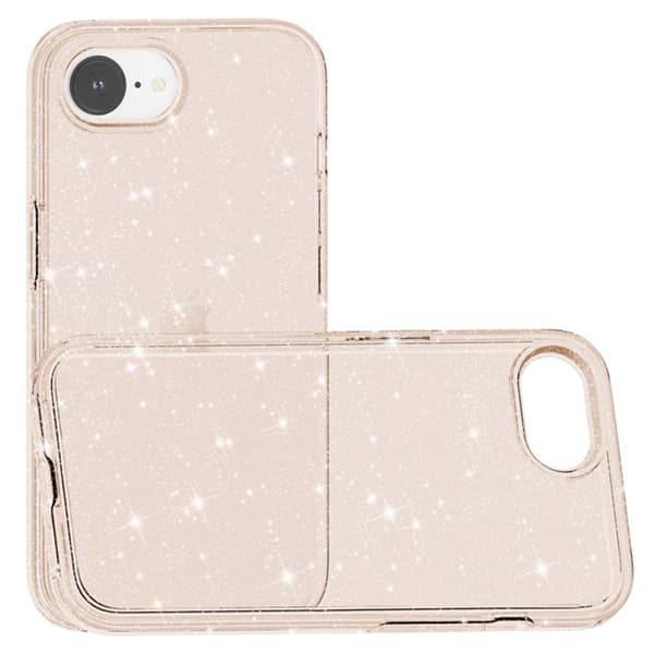 iPhone 16e Skal Glitter Shockproof Guld