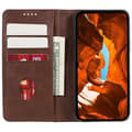 Miniatyrbild 2 av 6: Nothing Phone 3a Fodral Flip Läder Brun