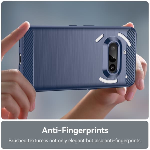 Nothing Phone 3a Skal Borstad Stål Textur Blå
