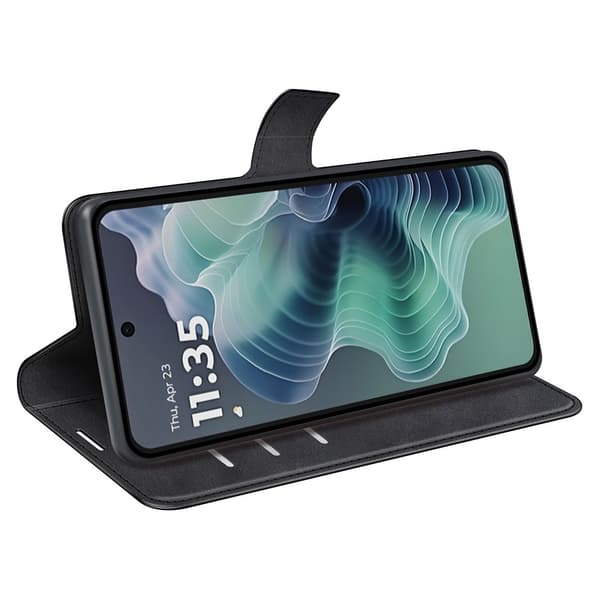 Motorola Moto G35 5G Fodral Läder Svart