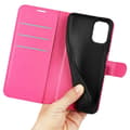 Miniatyrbild 4 av 6: Motorola Moto G55 5G Fodral Litchi Läder Rosa