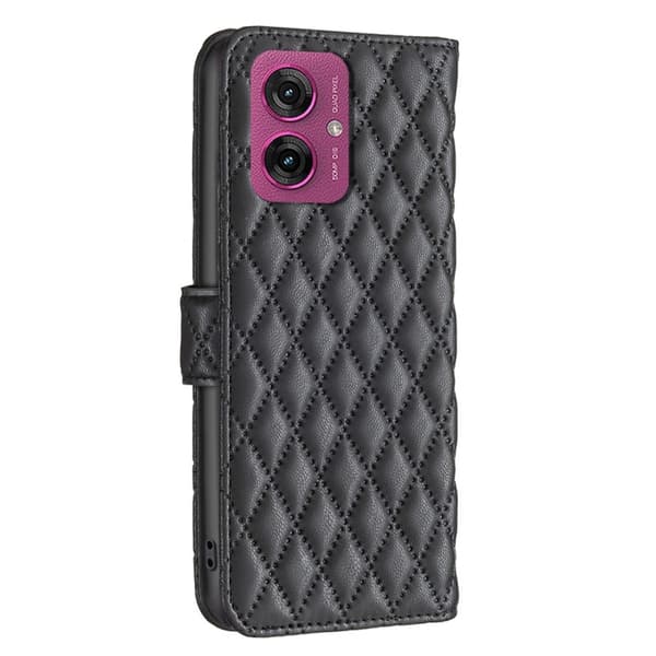 Motorola Moto G55 5G Fodral Diamond Läder Svart