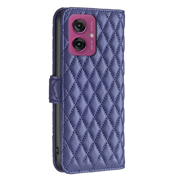 Motorola Moto G55 5G Fodral Diamond Läder Blå