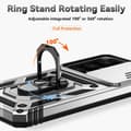 Miniatyrbild 6 av 6: Samsung Galaxy S25 Plus Skal Hybrid Ring CamShield Silver