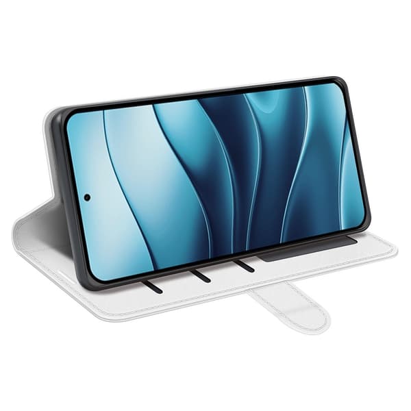 Xiaomi Redmi Note 14 4G Fodral Crazy Horse Läder Vit