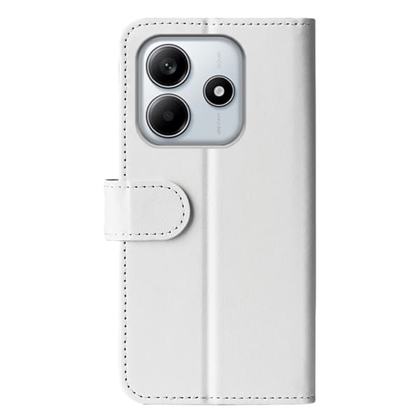 Xiaomi Redmi Note 14 4G Fodral Crazy Horse Läder Vit