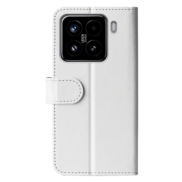 Xiaomi 15 Fodral Crazy Horse Läder Vit