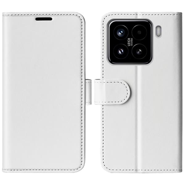 Xiaomi 15 Fodral Crazy Horse Läder Vit