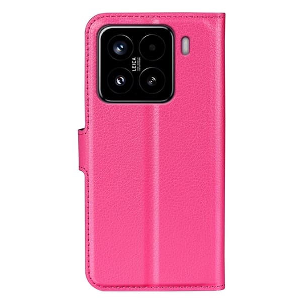 Xiaomi 15 Fodral Litchi Läder Rosa