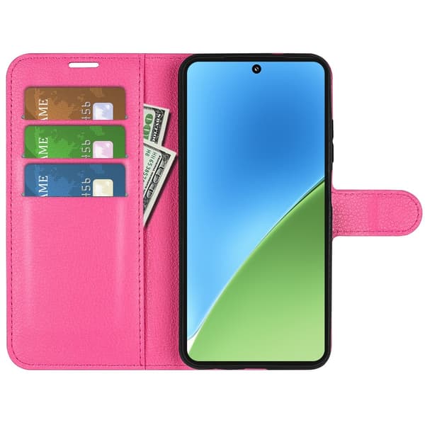 Xiaomi 15 Fodral Litchi Läder Rosa