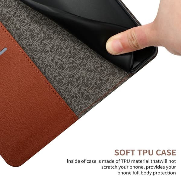 Xiaomi 15 Ultra Fodral Läder Rhombus Brun