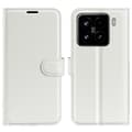 Miniatyrbild 1 av 6: Xiaomi 15 Fodral Litchi Läder Vit