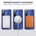 Miniatyrbild 3 av 6: Samsung Galaxy S25/S24 Skal MagSafe Kickstand Hybrid Blå
