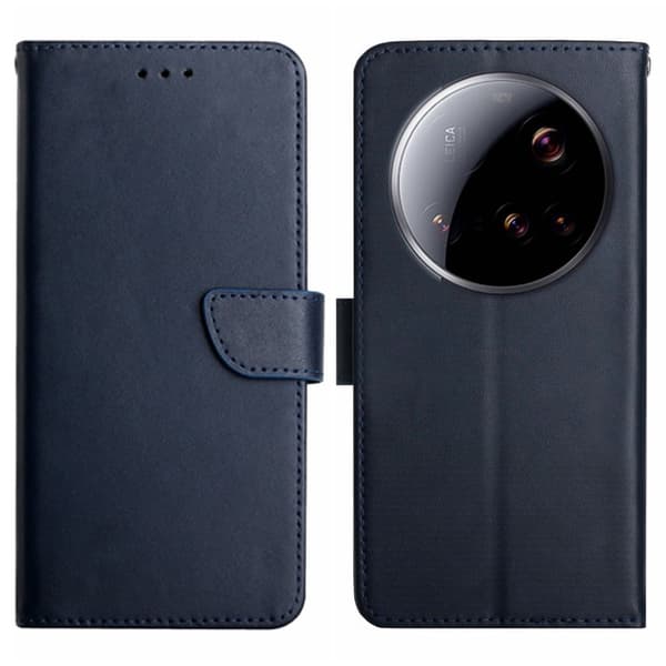 Xiaomi 15 Ultra Fodral Äkta Läder Blå