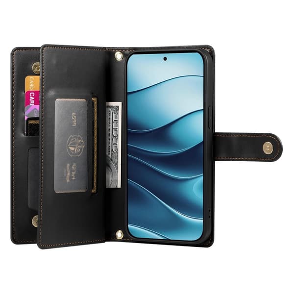 Xiaomi Redmi Note 14 4G Fodral Multifunktionell Svart