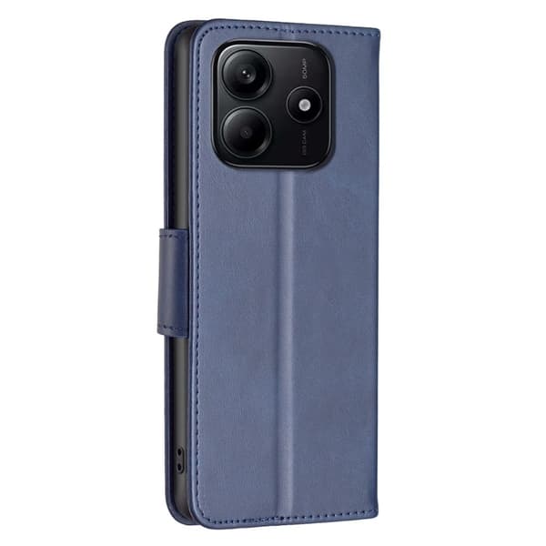 Xiaomi Redmi Note 14 4G Fodral Läder Solid Shark Blå