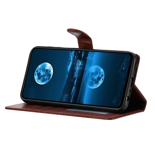 Xiaomi Redmi Note 14 5G Plånboksfodral Läder Brun