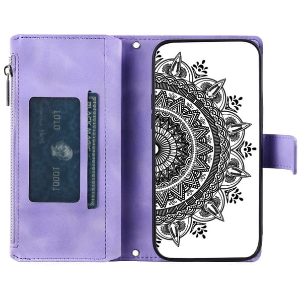 Xiaomi Redmi Note 14 5G Fodral Mandala Läder Lila