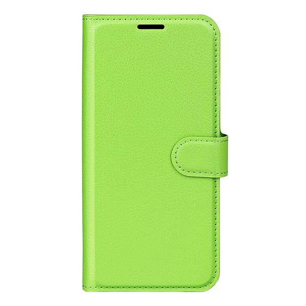 Xiaomi Redmi Note 14 5G Fodral Litchi Läder Grön