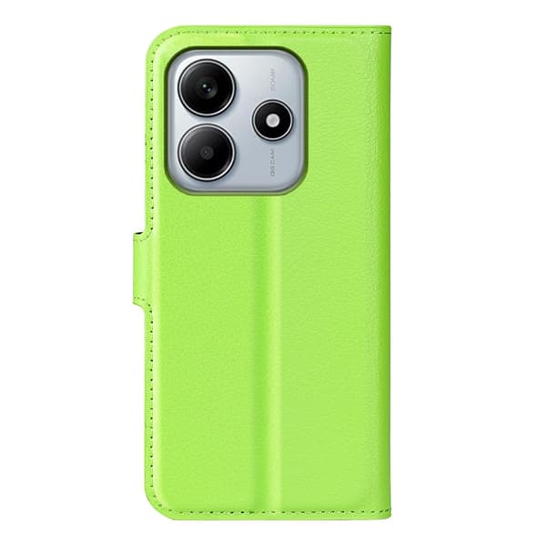 Xiaomi Redmi Note 14 5G Fodral Litchi Läder Grön