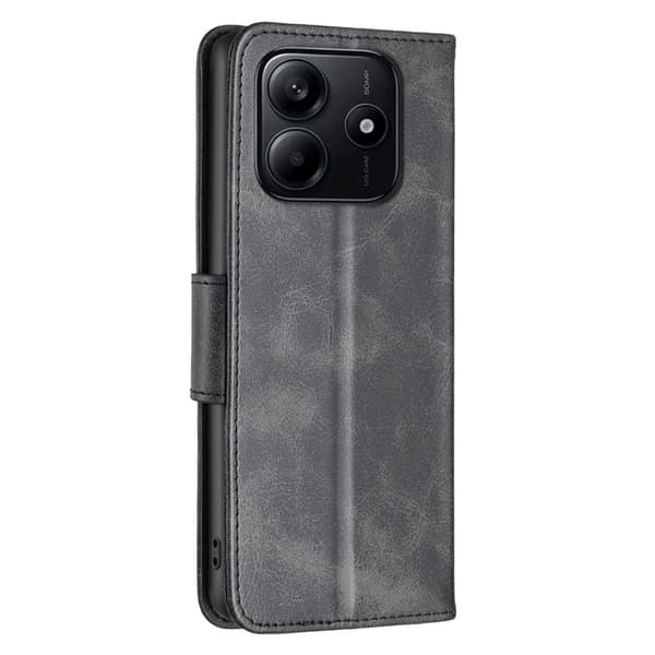 Xiaomi Redmi Note 14 4G Fodral Läder Solid Shark Svart