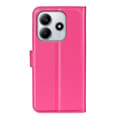 Miniatyrbild 6 av 6: Xiaomi Redmi Note 14 4G Fodral Litchi Läder Rosa
