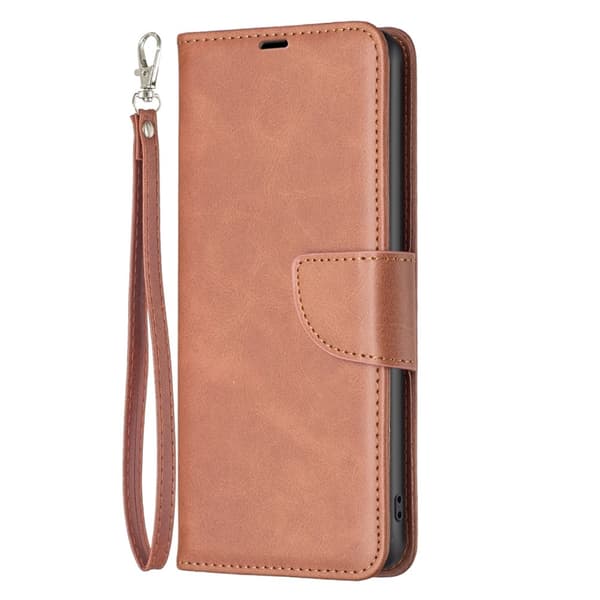 Xiaomi Redmi Note 14 4G Fodral Läder Solid Shark Brun