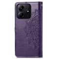 Miniatyrbild 6 av 6: Xiaomi Redmi Note 14 5G Fodral Läder Mandala Tryck Mörk Lila