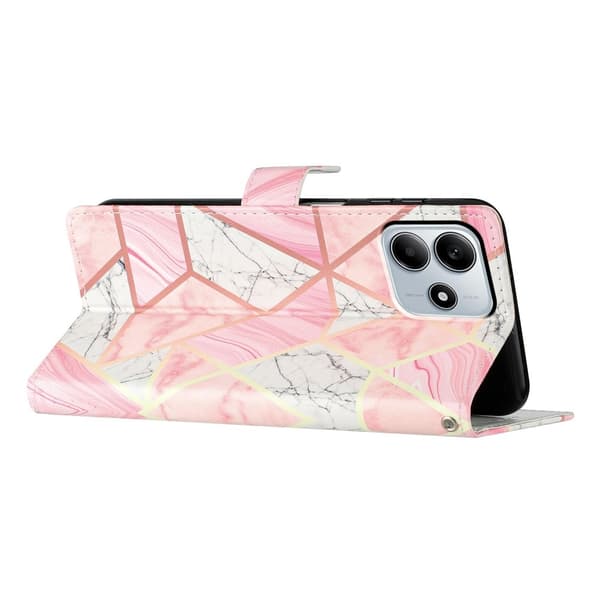 Xiaomi Redmi Note 14 5G Fodral Med Tryck Rosa Marmor